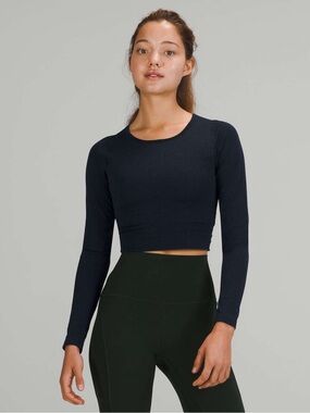 003. Lululemon Ebb to Street Long Sleeve
True Navy size 12